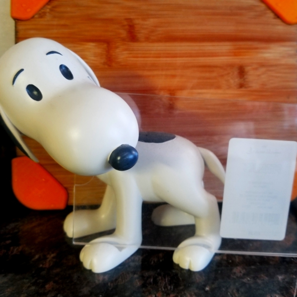 Snoopy figure with picture frame
